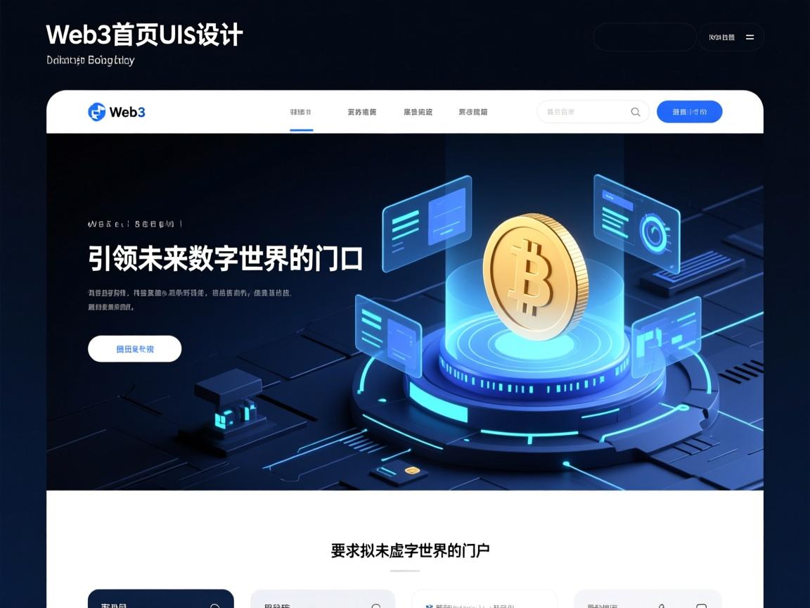 Web3首页UI设计，引领未来数字世界的门户