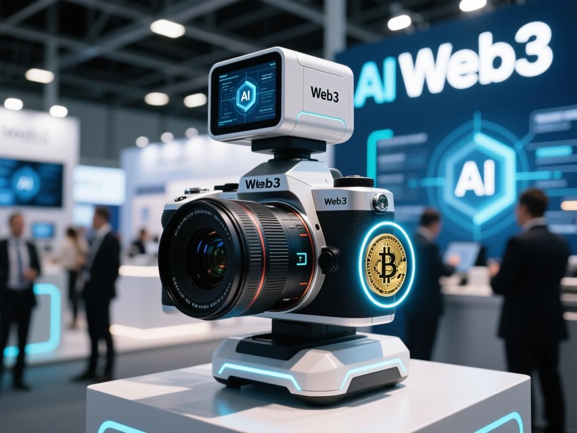 Web3展会上的AI相机,科技与创意的完美融合 Web3展会上的AI相机,科技与创意的完美融合