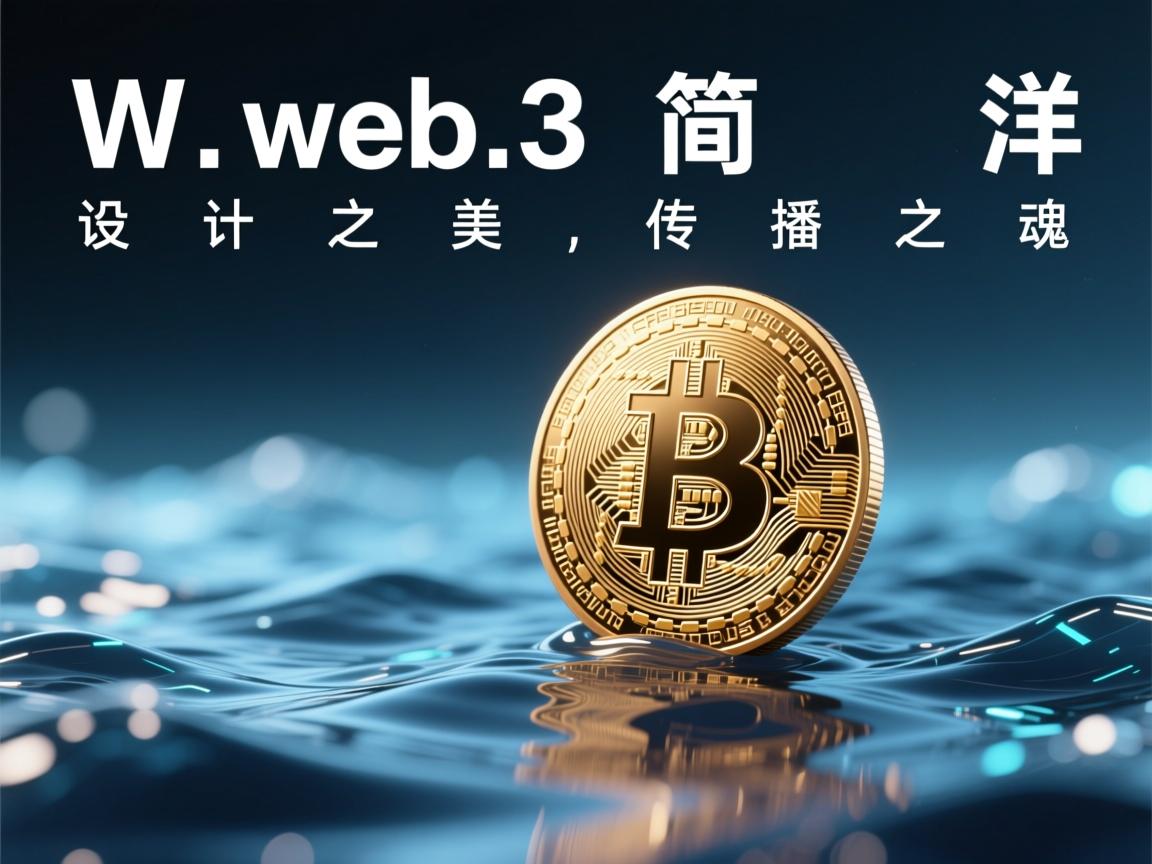 Web3简约海报，设计之美，传播之魂